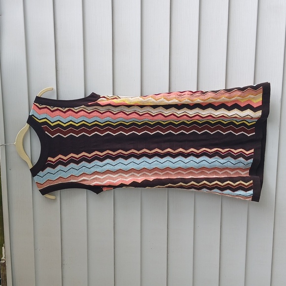 Missoni for Target Chevron Multicolor Knit Sleevless Sweater Dress - Picture 4 of 5